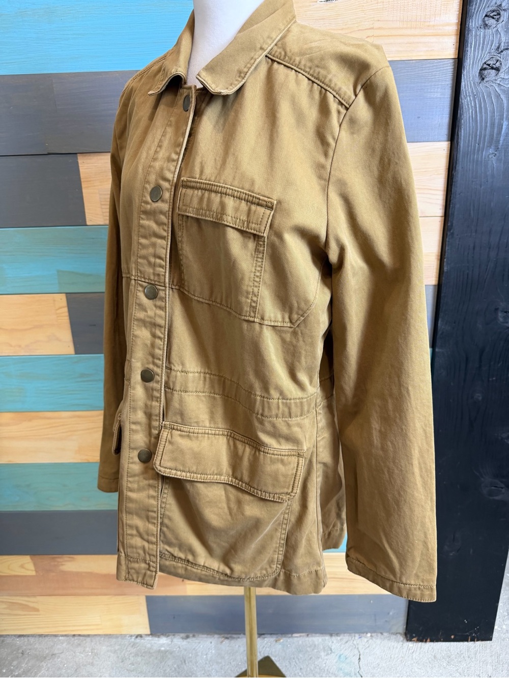 Eddie Bauer Women’s Legend Wash Button Down Utility Jacket Pull String